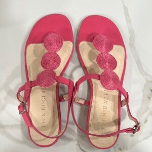 Jack Rogers Pink and Beige Sandals